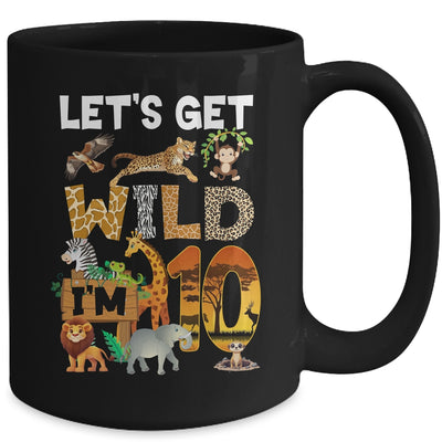 10 Year Old Zoo Birthday Safari Jungle Animal 10th Bday Mug | teecentury