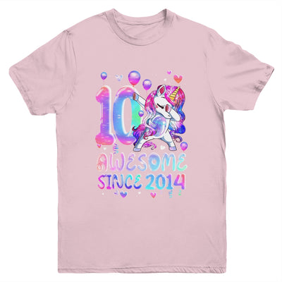 10 Years Old Unicorn Flossing 10th Birthday Girl Unicorn Party Youth Shirt | teecentury