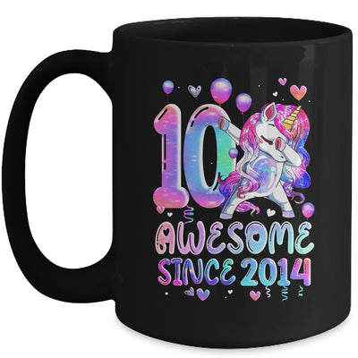 10 Years Old Unicorn Flossing 2014 10th Birthday Girl Unicorn Party Mug | teecentury