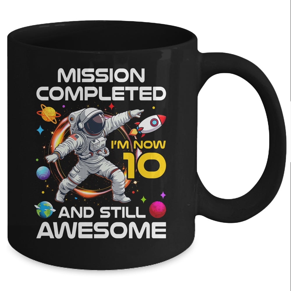 10th Birthday Astronaut 10 Years Old Outer Space Birthday Mug | teecentury