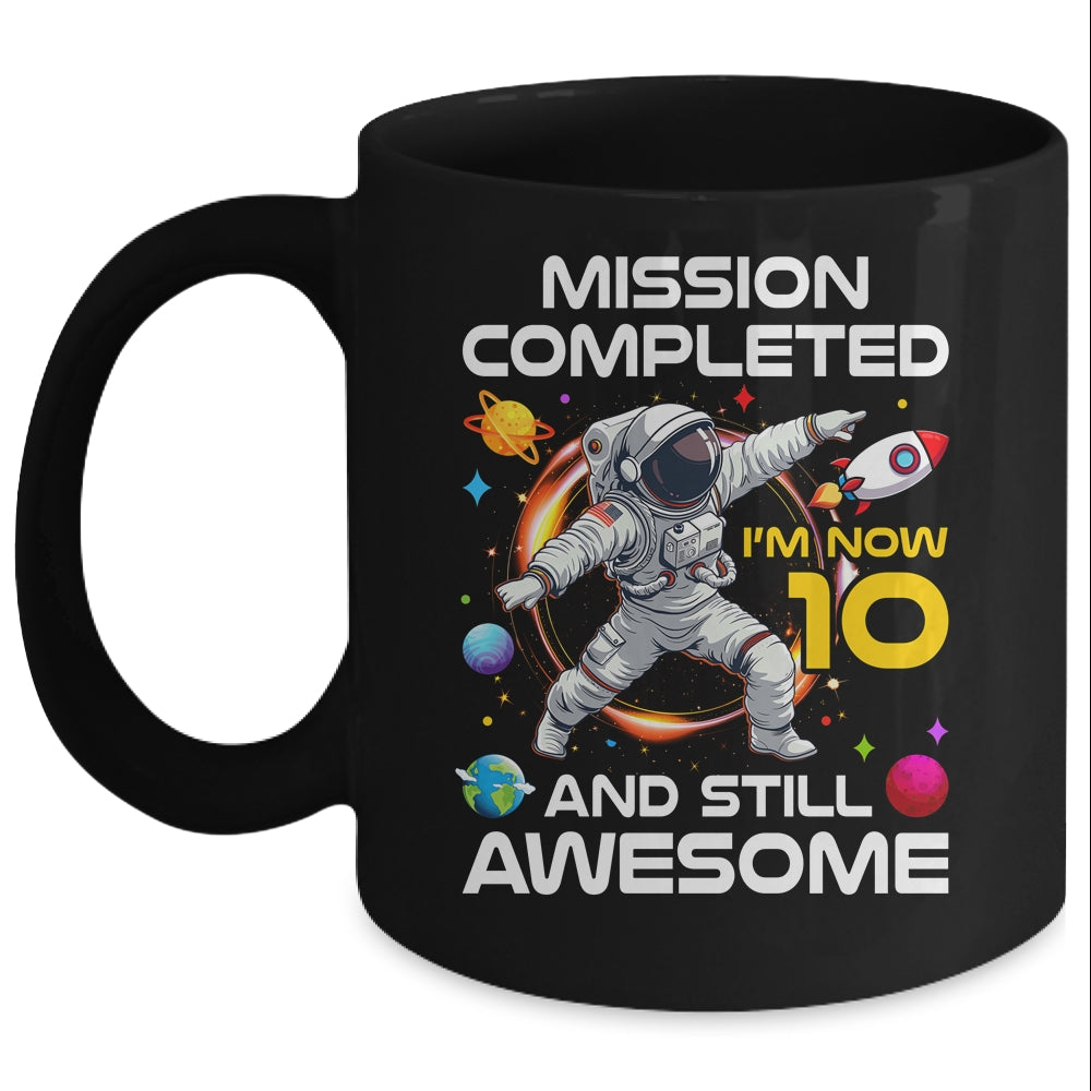 10th Birthday Astronaut 10 Years Old Outer Space Birthday Mug | teecentury