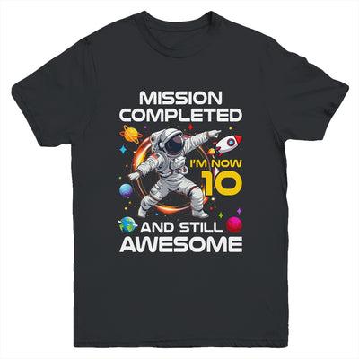 10th Birthday Astronaut 10 Years Old Outer Space Birthday Youth Shirt | teecentury