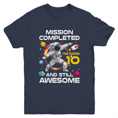10th Birthday Astronaut 10 Years Old Outer Space Birthday Youth Shirt | teecentury