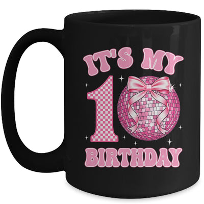 10th Birthday Coquette Bow Disco Ball 10 Year Old Birthday Mug | teecentury