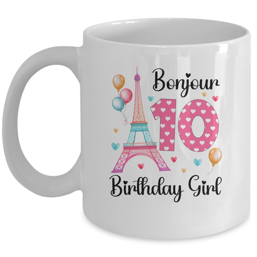10th Birthday Girl Outfit France French Paris Eiffel Tower Mug | teecentury
