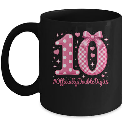 10th Birthday Girls 10 Year Officially Double Digits Bday Mug | teecentury