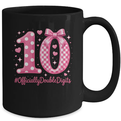 10th Birthday Girls 10 Year Officially Double Digits Bday Mug | teecentury