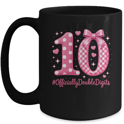 10th Birthday Girls 10 Year Officially Double Digits Bday Mug | teecentury
