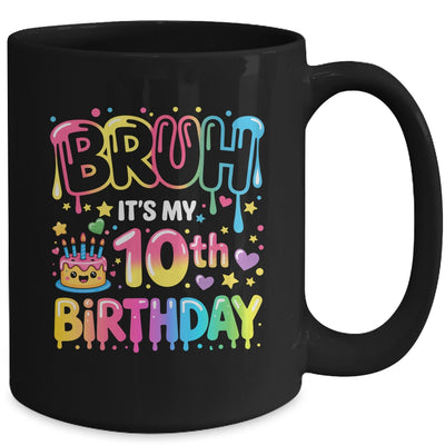 10th Birthday Girls 10 Years Old Bruh Double Digits Birthday Mug | teecentury