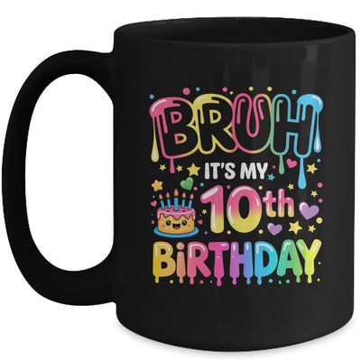 10th Birthday Girls 10 Years Old Bruh Double Digits Birthday Mug | teecentury