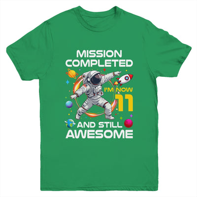11th Birthday Astronaut 11 Years Old Outer Space Birthday Youth Shirt | teecentury