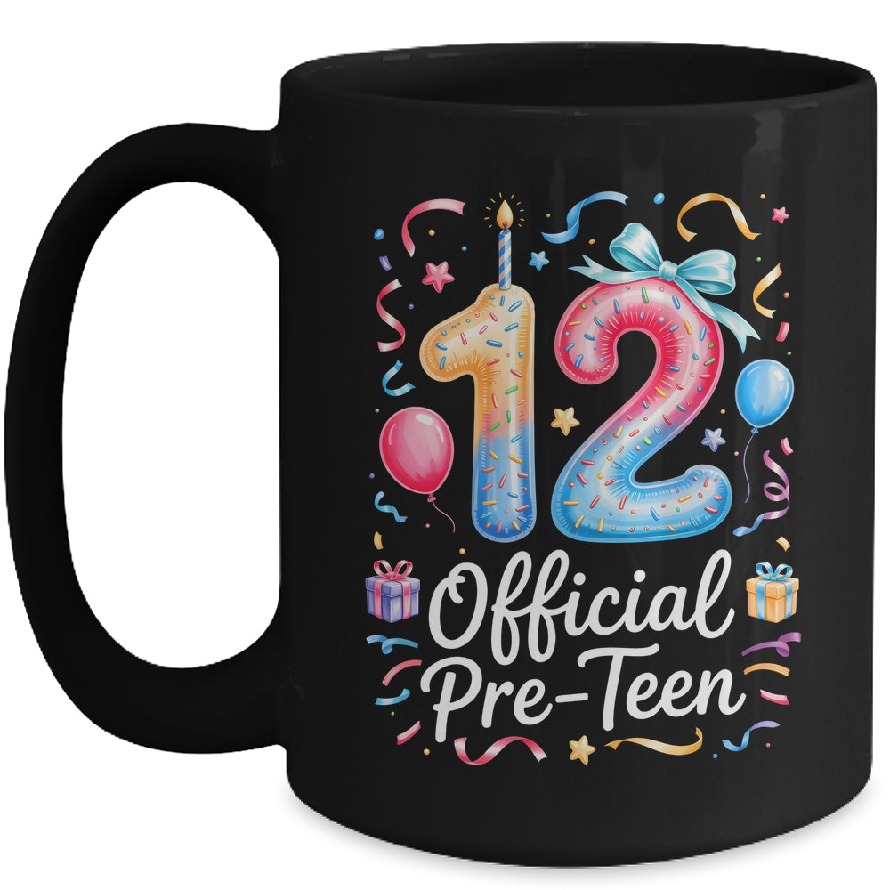 12 Official Pre-Teen Coquette 12 Year Old 12th Birthday Girl Mug | teecentury