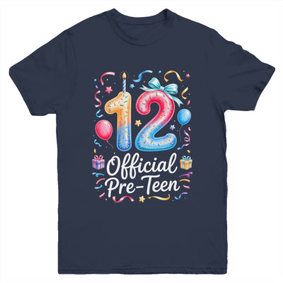 12 Official Pre-Teen Coquette 12 Year Old 12th Birthday Girl Youth Shirt | teecentury