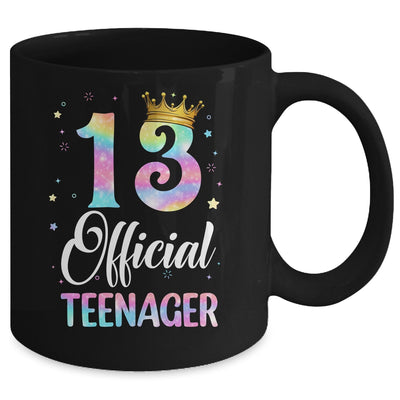 13 Official Teenager Crown 13 Year Old Tie Dye 13th Birthday Mug | teecentury