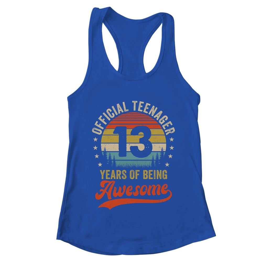 13th Birthday Gifts 13 Year Old Boys Girls Official Teenager Shirt & Tank Top | teecentury
