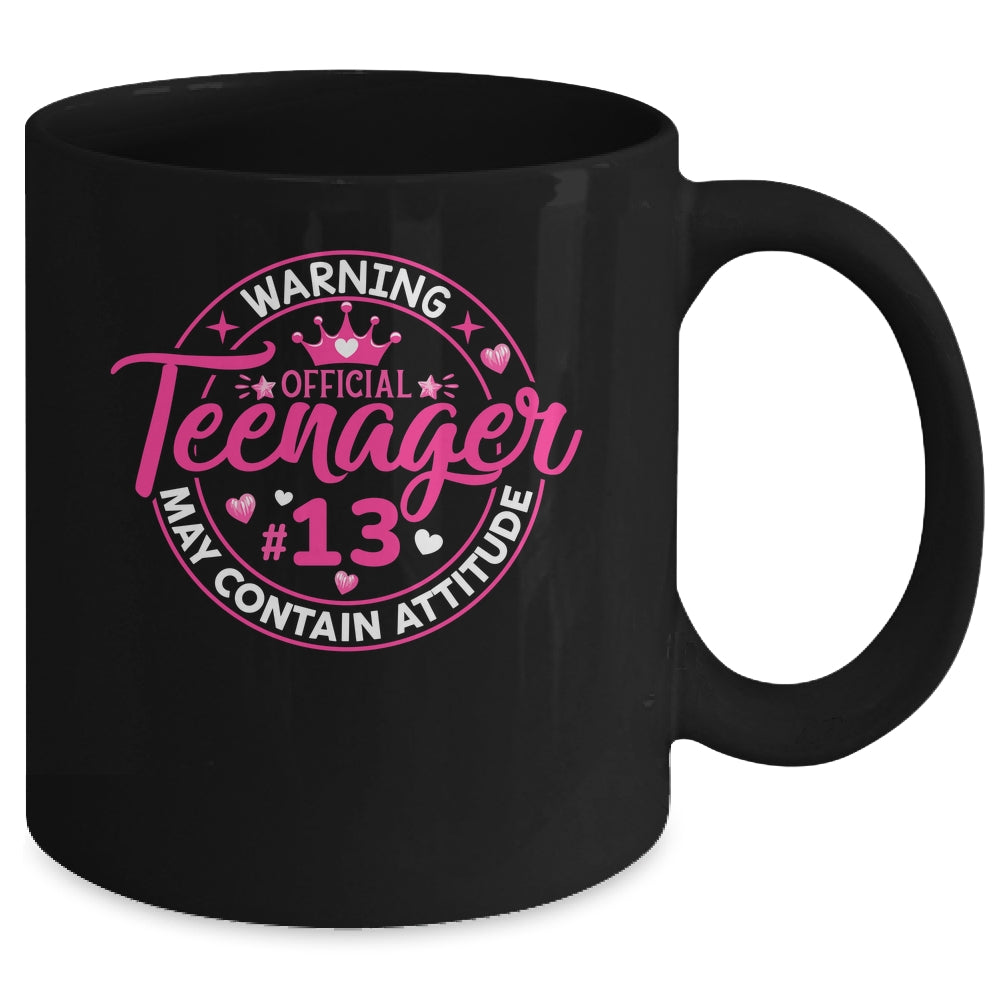 13th Birthday Girl Official Teenager 13 Year Old Birthday Mug | teecentury