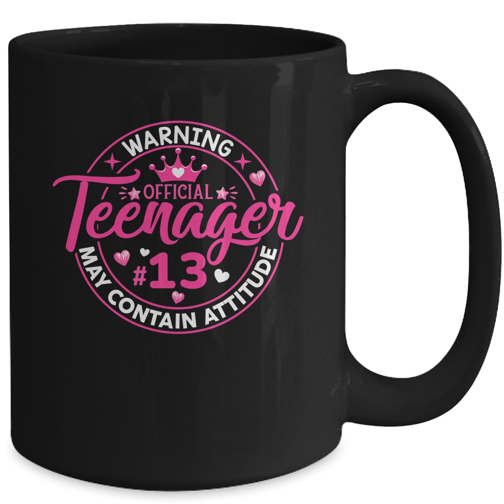 13th Birthday Girl Official Teenager 13 Year Old Birthday Mug | teecentury