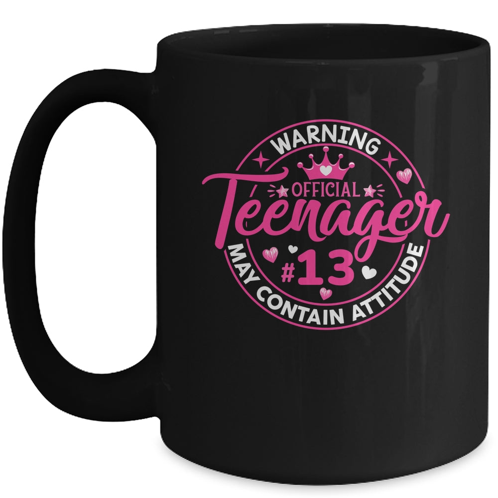 13th Birthday Girl Official Teenager 13 Year Old Birthday Mug | teecentury
