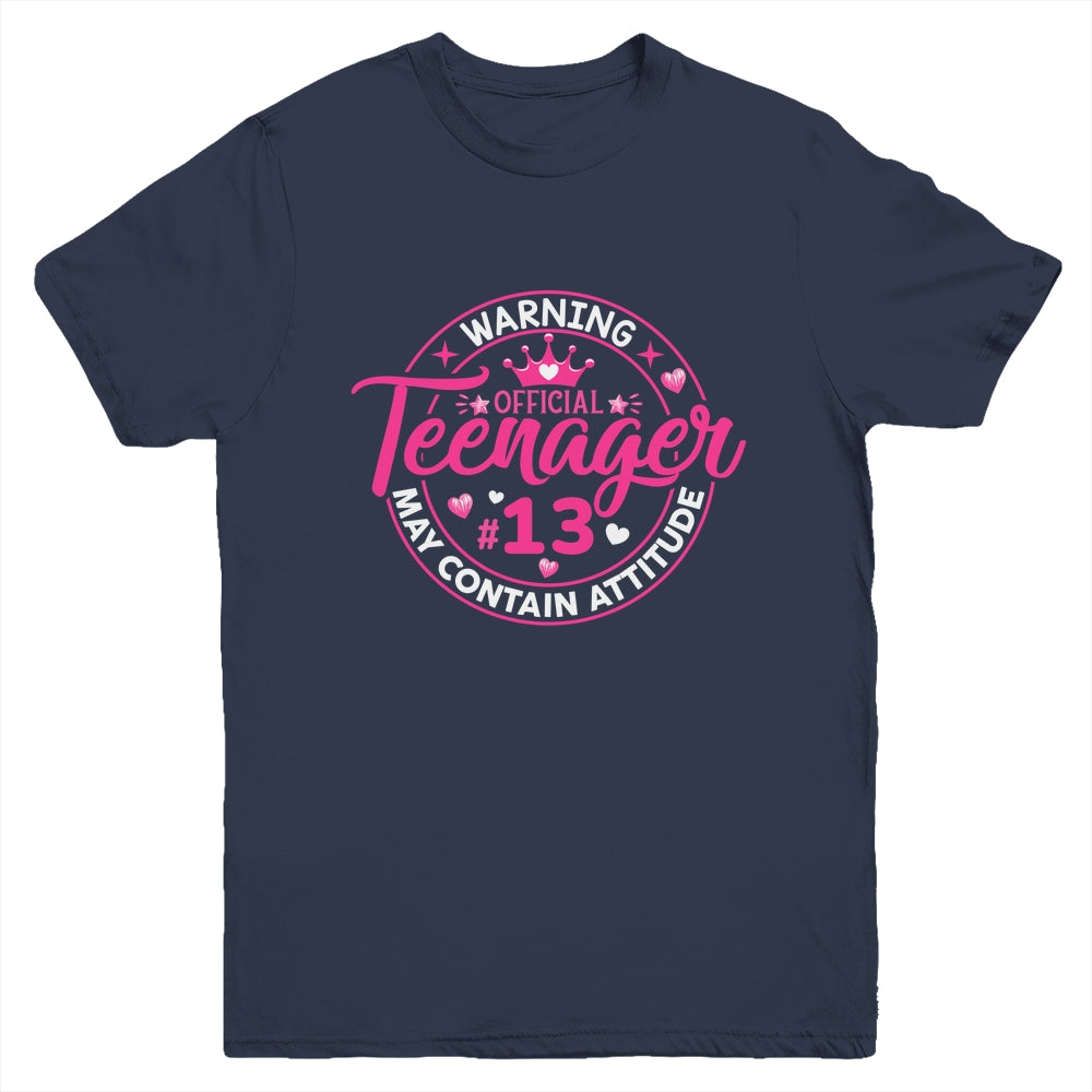 13th Birthday Girl Official Teenager 13 Year Old Birthday Youth Shirt | teecentury