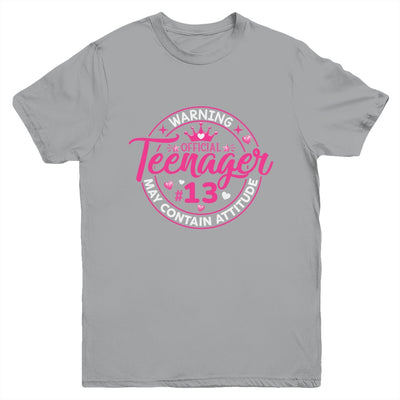 13th Birthday Girl Official Teenager 13 Year Old Birthday Youth Shirt | teecentury
