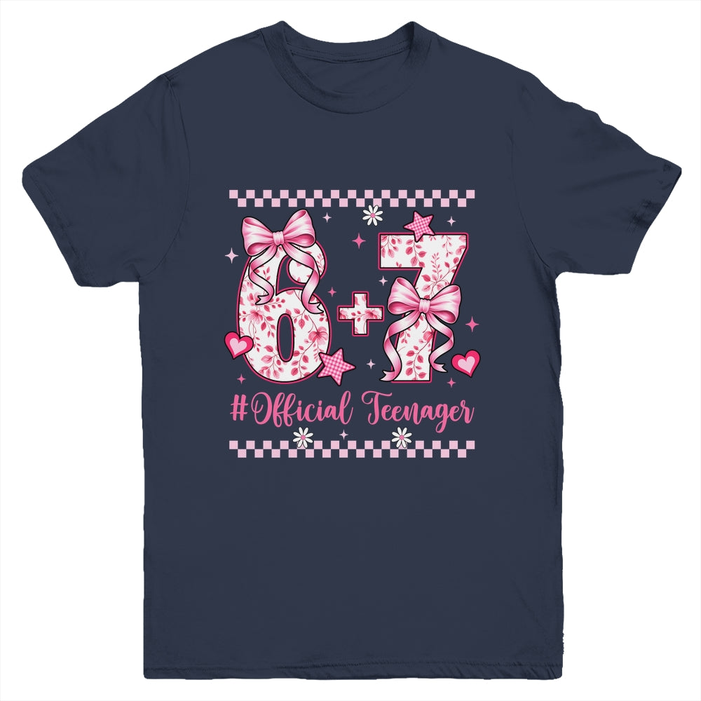 13th Birthday Girls 13 Years Official Teenager Six Seven Youth Shirt | teecentury