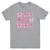 13th Birthday Pink Coquette Bow 13 Year Old Birthday Girl Youth Shirt | teecentury