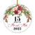 15th Wedding Anniversary 15 Years As Mr & Mrs 2025 Christmas Ornaments Gifts For Couples Husband Wife Holiday Decoration Christmas Tree Ornament | teecentury