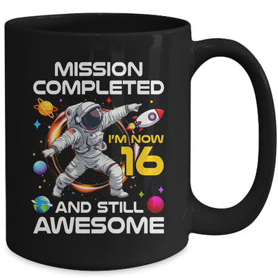 16th Birthday Astronaut 16 Years Old Outer Space Birthday Mug | teecentury