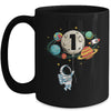 1 Years Old Birthday Boy Astronaut Space 1st Birthday Mug | teecentury