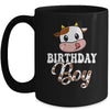 1st 2nd 3rd Cute Cow Birthday Boy Theme Party Farm Mug | teecentury