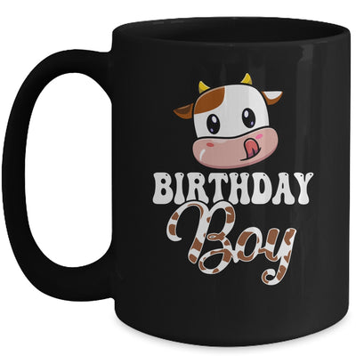 1st 2nd 3rd Cute Cow Birthday Boy Theme Party Farm Mug | teecentury