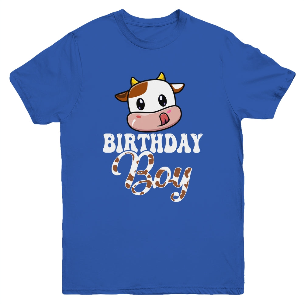 1st 2nd 3rd Cute Cow Birthday Boy Theme Party Farm Youth Shirt | teecentury