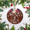 1st Anniversary Wedding Ornament 1 Year As Mr and Mrs For Couples Christmas Husband Wife Married Wedding Gift Holiday Decoration Christmas Tree Ornament | teecentury
