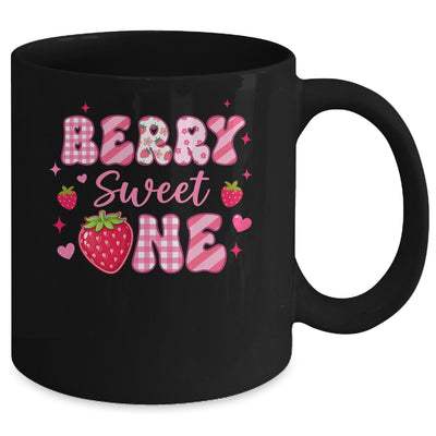 1st Berry Sweet One Strawberry First Birthday Girl Mug | teecentury