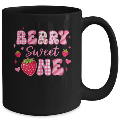 1st Berry Sweet One Strawberry First Birthday Girl Mug | teecentury