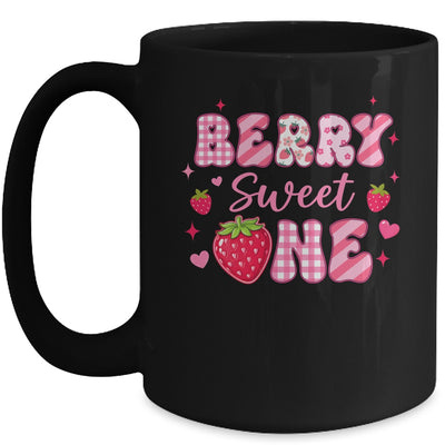1st Berry Sweet One Strawberry First Birthday Girl Mug | teecentury