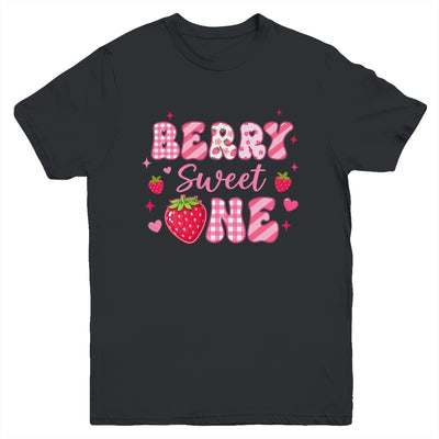 1st Berry Sweet One Strawberry First Birthday Girl Youth Shirt | teecentury