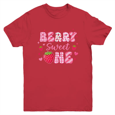 1st Berry Sweet One Strawberry First Birthday Girl Youth Shirt | teecentury
