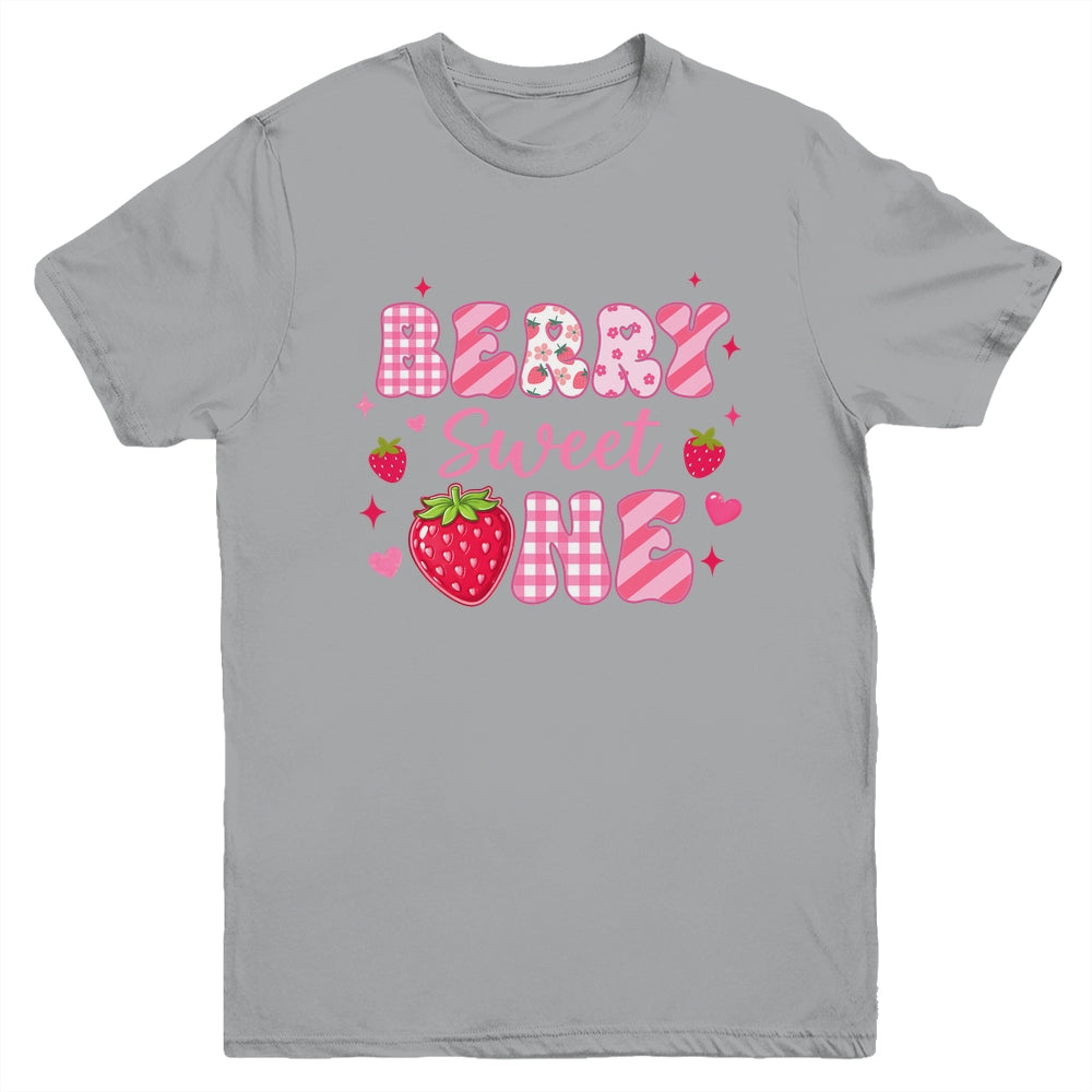 1st Berry Sweet One Strawberry First Birthday Girl Youth Shirt | teecentury