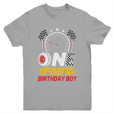 1st Birthday Racer One Fast Birthday Boy Race Car Youth Shirt | teecentury