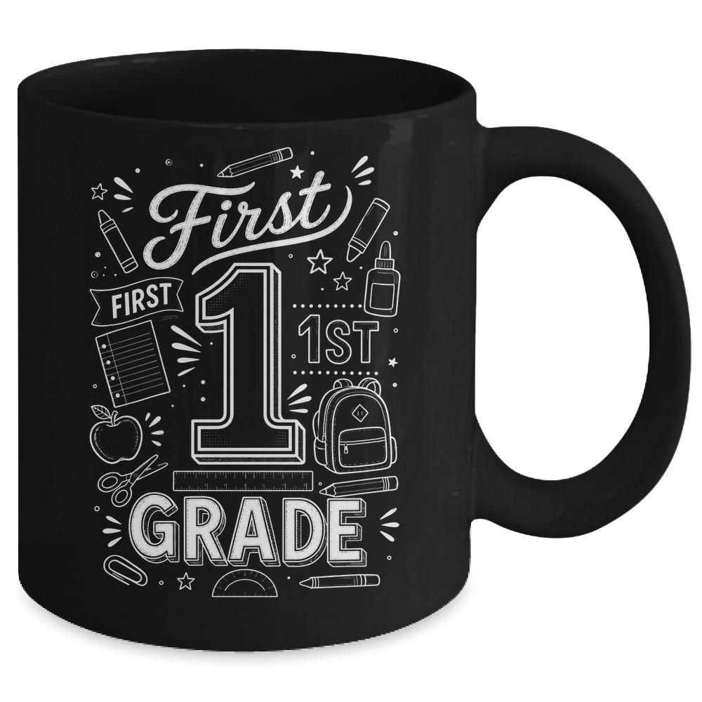 1st Grade For Boys Back To School First Day First Grade Mug | teecentury