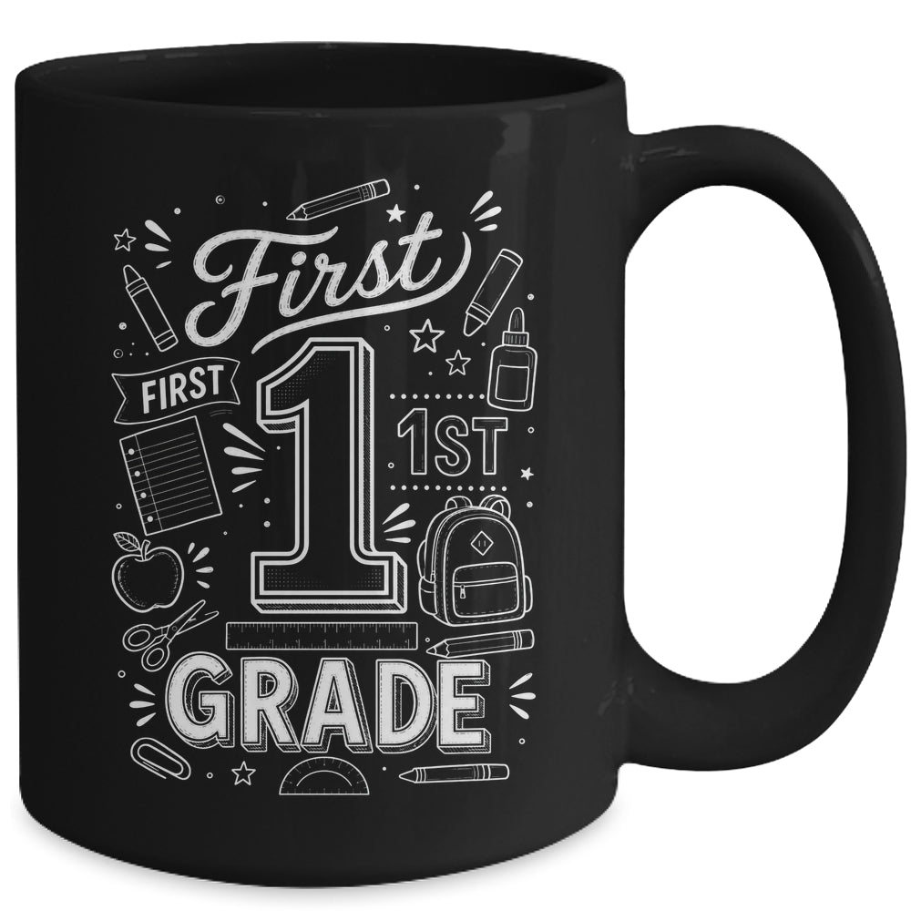 1st Grade For Boys Back To School First Day First Grade Mug | teecentury