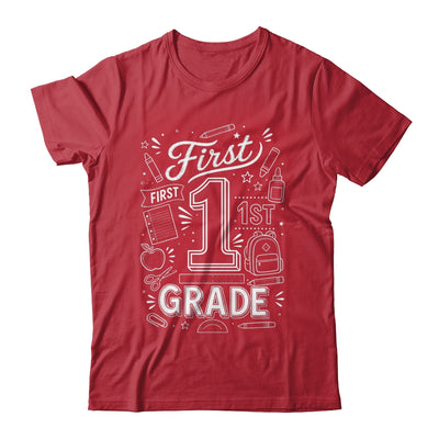 1st Grade For Boys Back To School First Day First Grade Shirt & Hoodie | teecentury