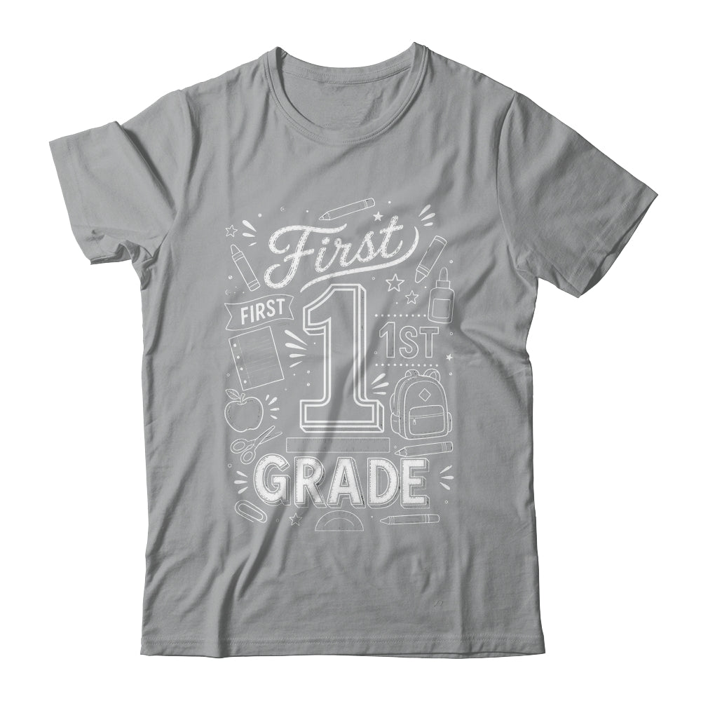 1st Grade For Boys Back To School First Day First Grade Shirt & Hoodie | teecentury