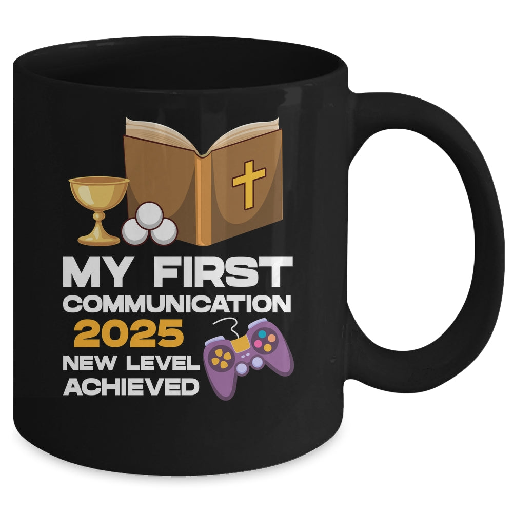 1st My First Communion 2025 Boys Girls Controller Video Game Mug | teecentury