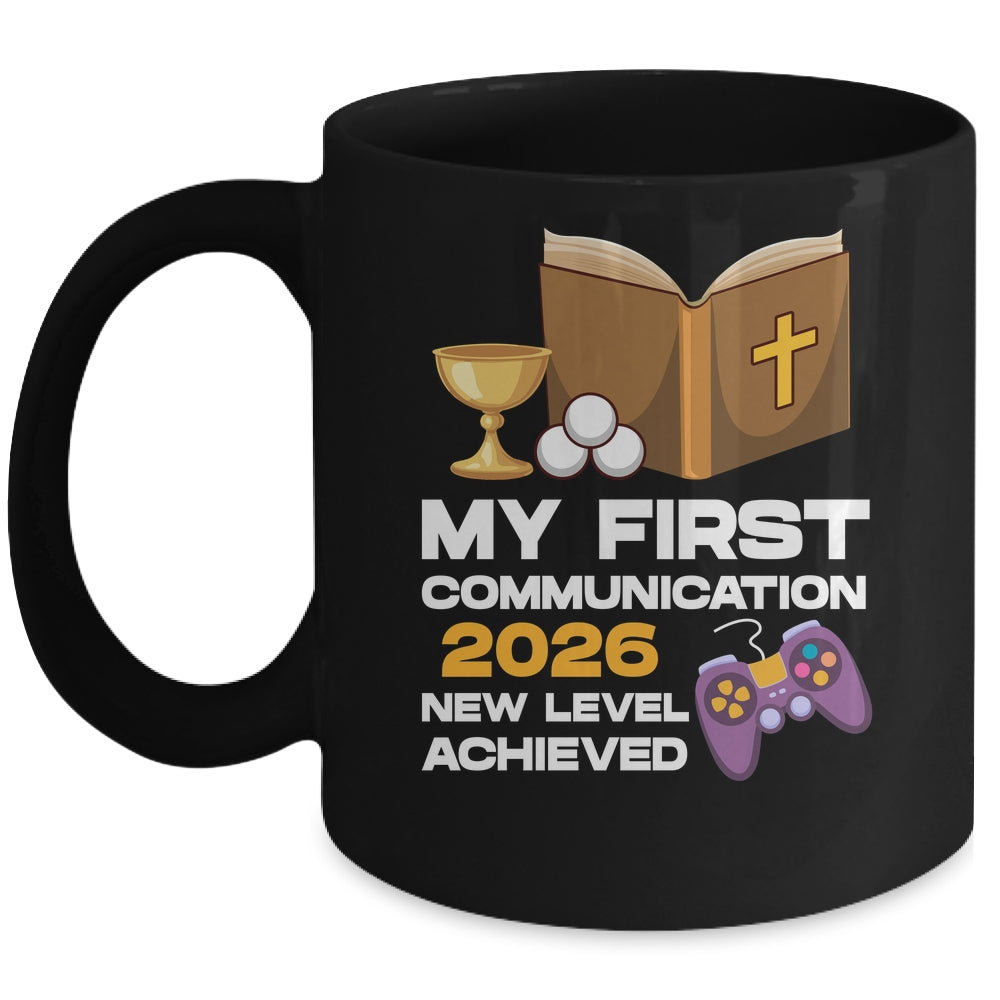 1st My First Communion 2026 Boys Girls Controller Video Game Mug | teecentury