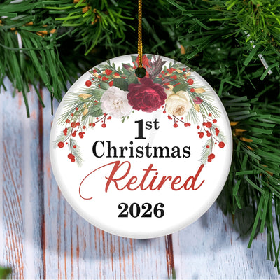 1st Retired Christmas Tree Ornament Collectible Holiday Retirement Gifts for Women or Men Decoration Christmas Tree Ornament | teecentury