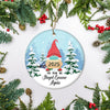 2024 Christmas Ornaments Santa The Year We Stayed Gnome Again Novelty Souvenir Christmas Tree Ornament | teecentury