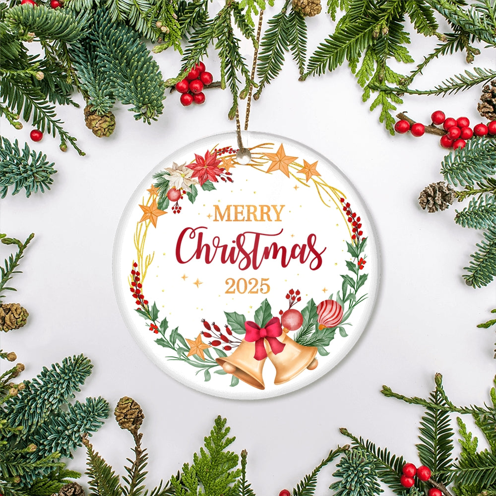 2024 Merry Christmas Ornament Traditional Festive Christmas Tree Ornament | teecentury