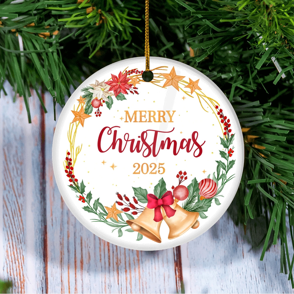 2024 Merry Christmas Ornament Traditional Festive Christmas Tree Ornament | teecentury